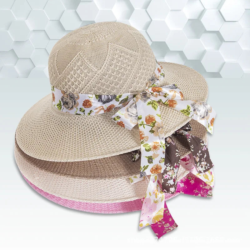 Summer Streamers Fashion Mom's Style Sun Hat Summer Women's Sun Cap