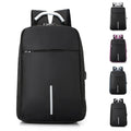 Waterproof Business Black Usb Bag Backpack Travel Laptop Case