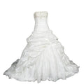 Guangzhou Auyan Wholesale Elegant White Wear Bridal Luxury Strapless Dreamy Natural Gown Waistline Fishtail Women Wedding Dress MegaBDM