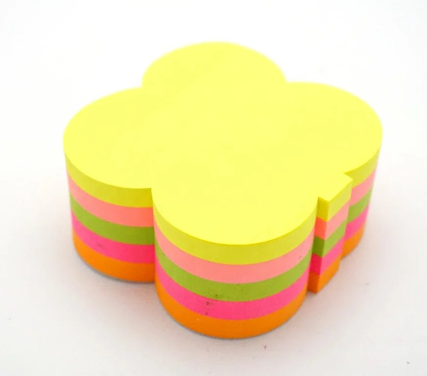 5 Neon Colors Shape Sticky Cubes