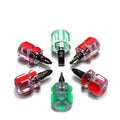 Mini 2-way Phillips and Flat Head Portable Pocket Screwdriver PH2 Industrial Grade DIY Steel & Plastic Handle OEM