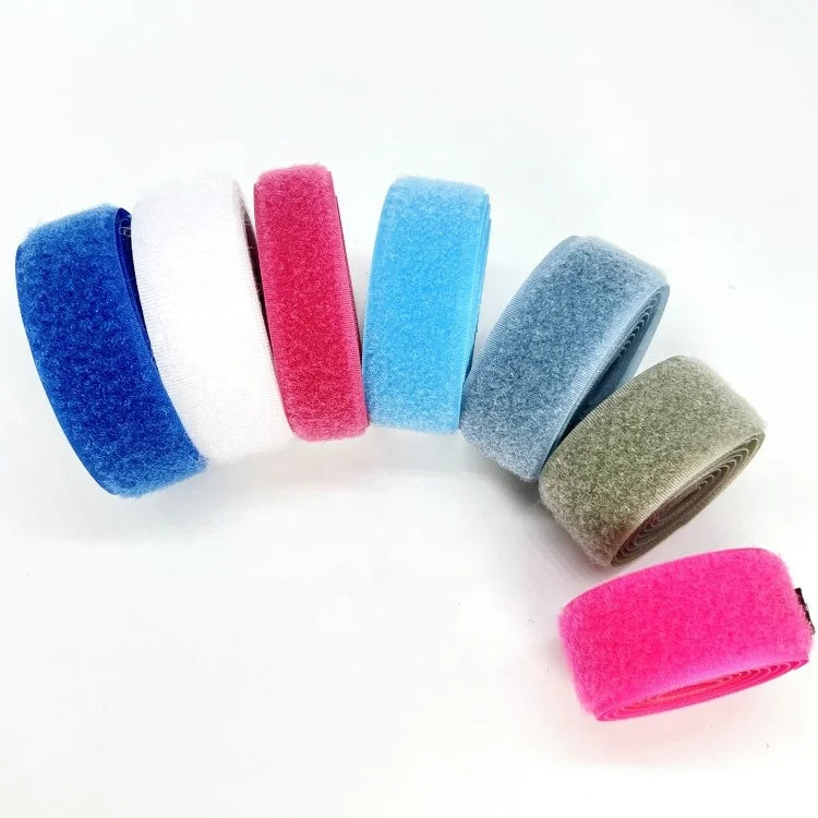 High Quality Strap for Luggage and Bags Accessory Multifunction Heavy Duty Colorful 25mm Nylon Hook and Loop Fastener Tape