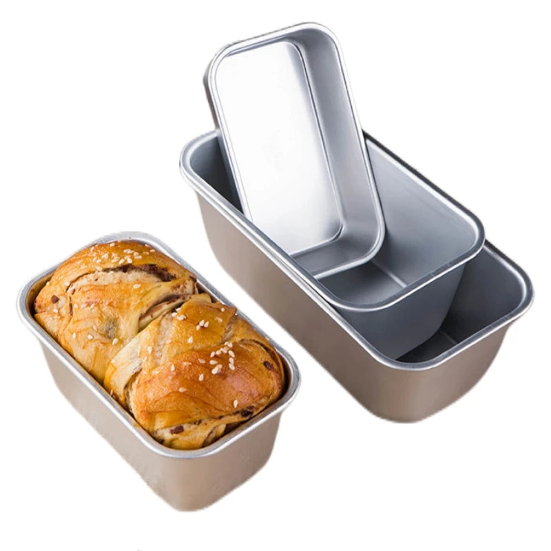 Wholesale A01 A02 A03 A04 A05 Bakeware Loaf Pan Aluminum Alloy Baking Roast Snow Toast Box Brownie Rectangular Baking Mold