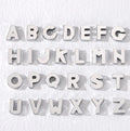 Wholesale Stocked Cheap Metal Silver 10mm 8mm Belt Metal Slide Multi Letter