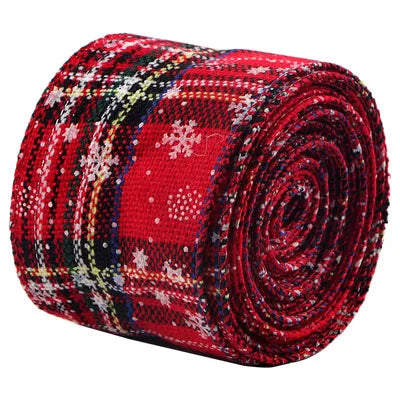 Wired Christmas Crafts DIY Decorative Wired Wrapping Satin Gifting Ribbon Roll