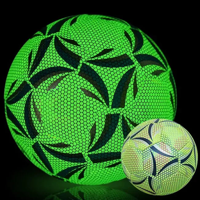 2025 Hot Sale Luminous Soccer Ball Size 5 Indoor Outdoor Training Glowing in the Dark PU Machine Stitched Football Soccer Ball
