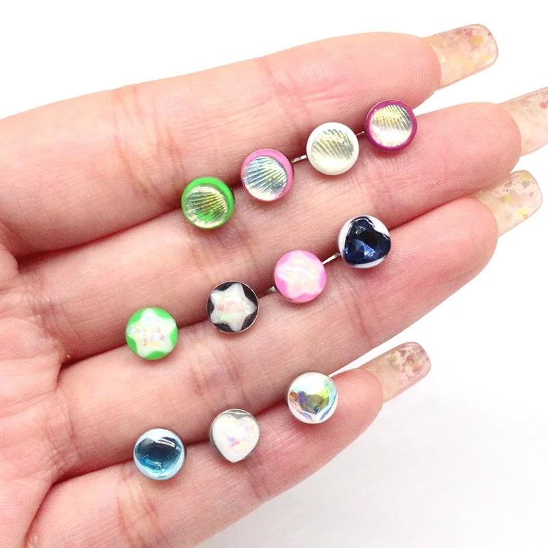 Gaby New Round Shape Stainless Steel Straight Barbell Tongue Rings Vintage Wedding Engagement Gift Piercing Jewelry Wholesale
