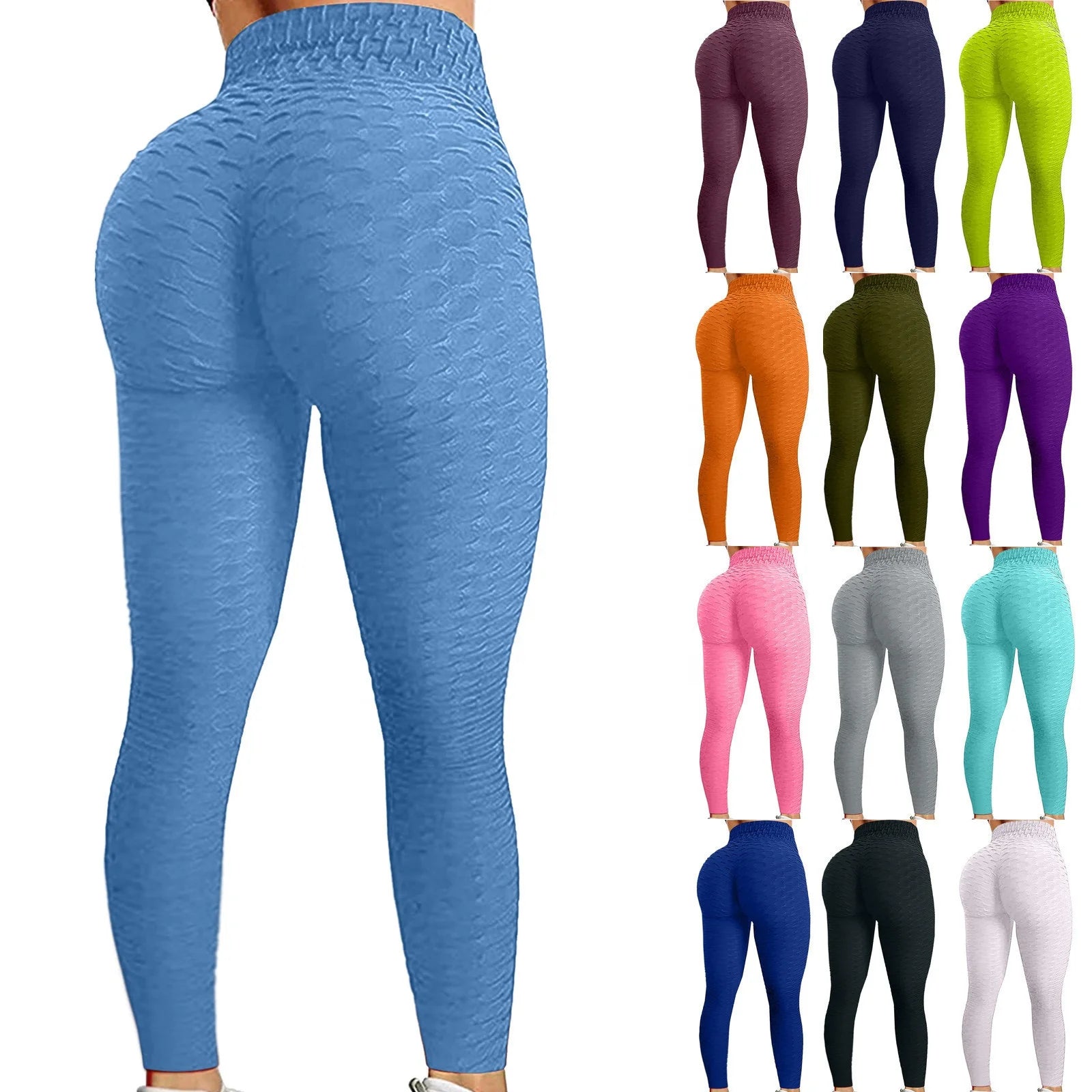 Tiktok Scrunch Butt Gym Pant Waistband High Elastic Seamless Sportswear Sport Workout Breathable Fitness Yoga Pants Leggings