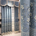 Factory Supply New Embroidery Design Day Curtain with Acompany Night Sheer Curtain Fabrics for windows