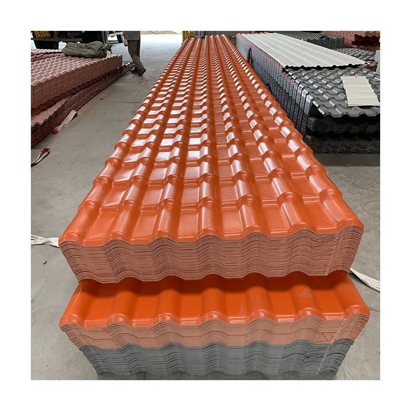 Chinese Traditional Outdoor Double Roman Roof Tiles-PVC Material Windproof & UV Resistant