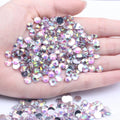 2-6 mm Resin Nail Rhinestones  Non Hot Fix Round Flat Back Nail Stones Gems Diamonds DIY Nail Art Decoration