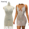 WDP-387 Pretty Silver Bow Applique Bodice Sew on Mesh for Dresses Wedding