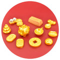 Rich Pig Gold Bar Coins Gold Style Resin Flatback Cabochon for DIY Jewelry Making Accessories Earring Bracelet Necklace Pendant
