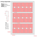 A4 Cable Labels Color Blank Flags and Network Cable Label Stickers Can Be Printed