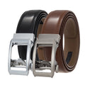 LQbelt Factory New Mens Leather Belt Automatic Buckle Belts for Men Male Genuine Leather Wholesale Adjustment