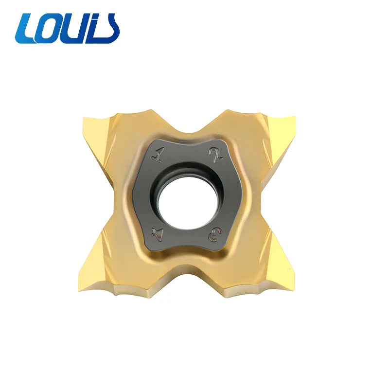 TQS27-4MT-0.05 TQS27-4WT-0.05 Four Angle Butterfly Thread Inserts 60 55 Degree PCD OEM Customizable Four Angle Slot Cutting