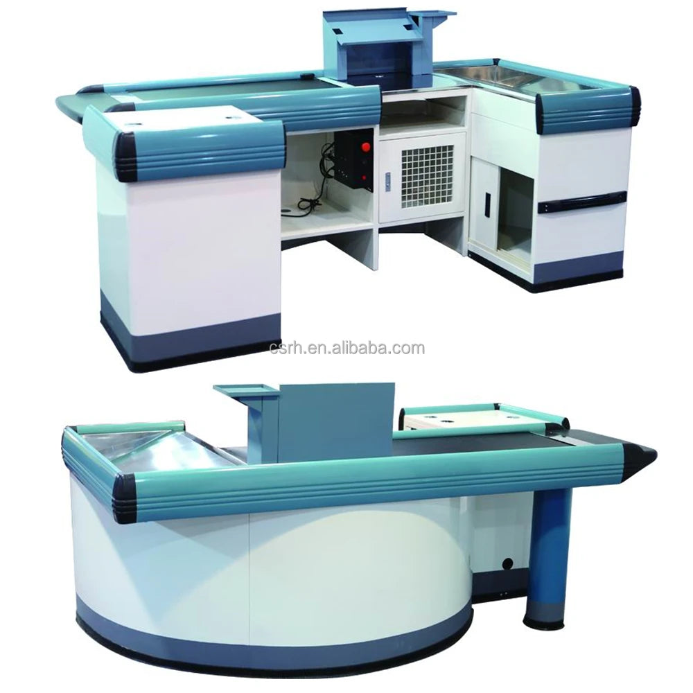 RH-CE113     2.3 Meter    Electric Cash Table for Sale Supermarket Checkout Counter