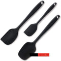 Eco-Friendly Heat Resistant Silicone Cooking Tools Kitchen Utensils Baking Pastry Spatulas Spatula Spoon Cake 3Pcs Cook Set