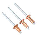 Wholesale Pop Steel Custom Open End Round Head Half Round Head Purple Copper Blind Rivets