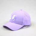 Custom Men's Baseball Cap Waterproof Perforated Dad Hat Laser Cut Hole Featuring Fruit Pattern Jersey Terry Blank Rubber Patch