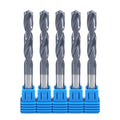 JR128 7mm-7.5mm HRC55 Carbide Drill Bits CNC Straight Shank Twist Drill for Al