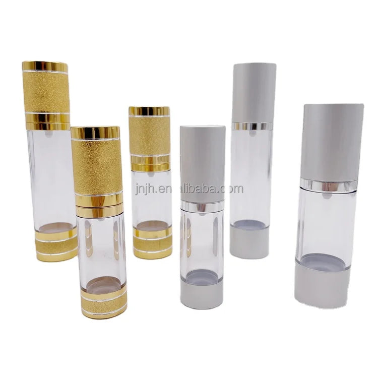 Luxury Rose Gold Silver  clear White Spray Airless Pump Bottle for Cosmetics