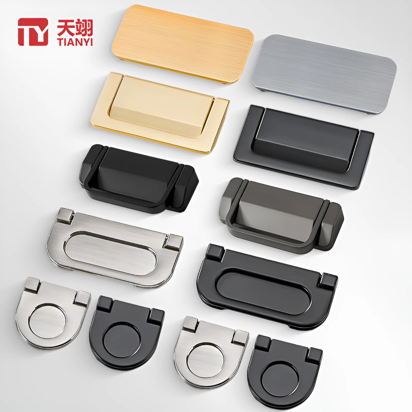 Modern Luxury 64mm Hidden Handle Invisible Kitchen Cabinet Drawer for Dresser for Bedroom or Hotel Use