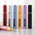 BYPE 10ml Refillable Perfume Atomizer Bottle Mini Glass Travel Aluminum Bottle Pocket for Essential Oils Empty Spray Bottles