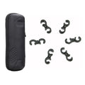 12 Pcs Mountain Bike Cable Clamp S-Type Hook & 1 Pcs Bike Repair Tool Bag Waterproof Portable