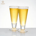 14 Ounce Tall Footed Beers Glasses Dishwasher Safe Lead-Free Beer Glass Set for Beers Ales