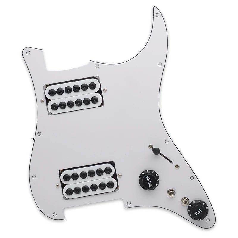 Two Humbucker Coil Splitting Pickguard HH Guitar Pickguard Electric Guitar Pickguard Two Humbucker Loaded Prewired Scratchplate
