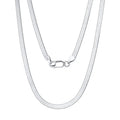 RINNTIN SC35-3 Finding Jewelry 925 Silver Chain Necklace Snake Chain Men Custom for Women Couple Cadena Colar