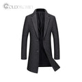 Winter Jacket Long Coat Dyed   Clothing OEM Company Custom Men Plain Length Customized Logo Printing