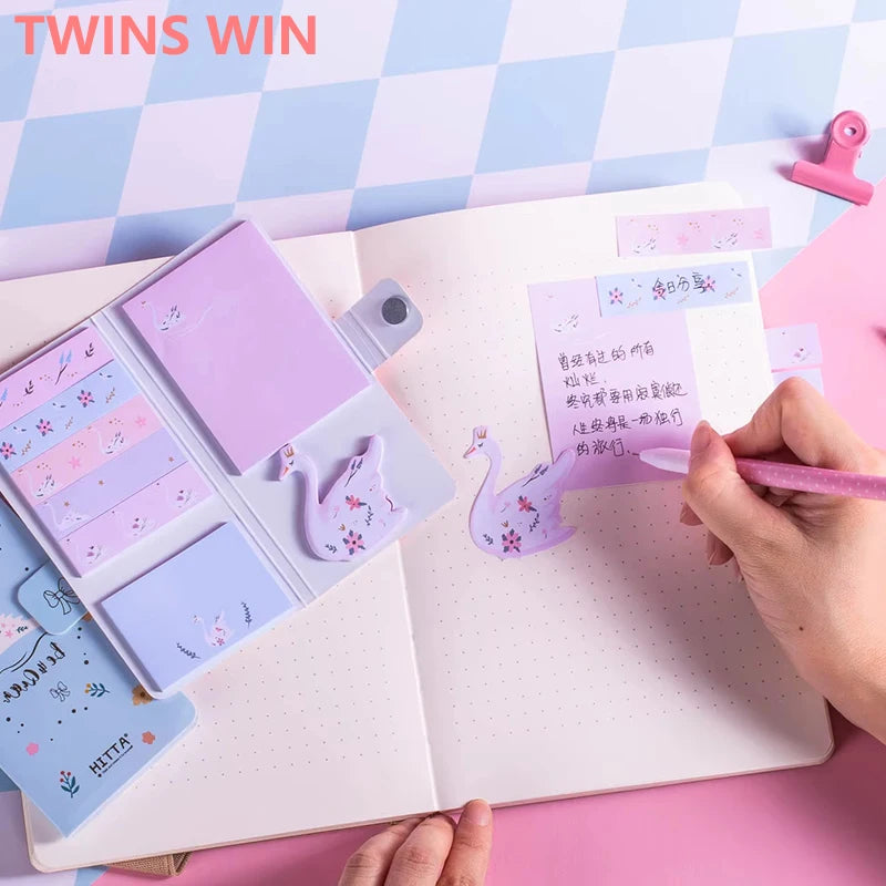 Custom Self-adhesive Office School Colorful Paper Sticky Notes Kawaii Sticky Notepad for Office School Stationery