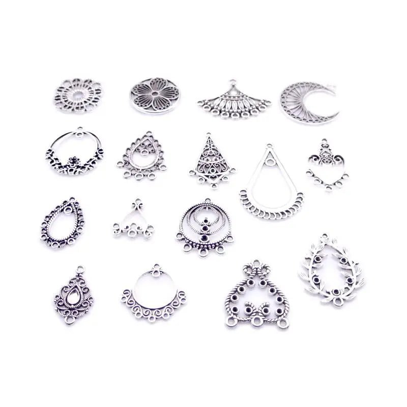 Mixed Vintage Alloy Charms Pendants DIY Bracelet Pendant Necklace Accessories for Jewelry Making Findings