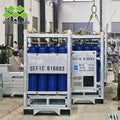 DNV 2.7-1 Standard 4*4 Type 16 Bottles Offshore Durable Quality TPED Gas Cylinder Bundle Gas Bottle Rack DNV