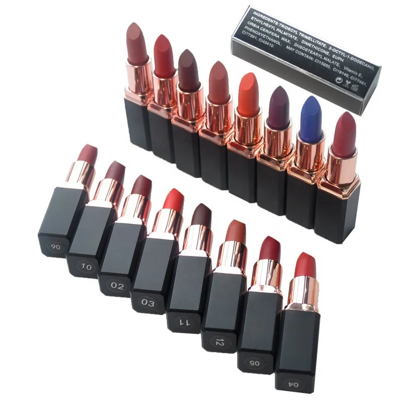 Wholesale Private Label Creamy Cruelty Free Vegan Waterproof Moisture Solid Lipsticks