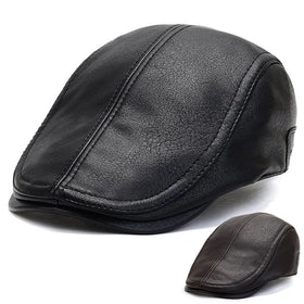 Autumn Winter Warm Men Adjustable Beret Hat Cotton Elderly Outdoor Travel Winter Caps Beret Hats for Men