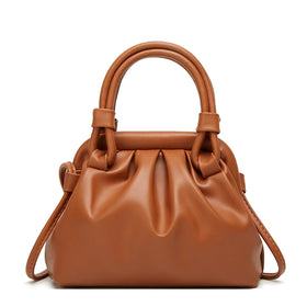 New Design Women Shoulder Pleated Crescent Bag Cute Lady Underarm Bag Fashion Handbag Small Creative Tote Bags