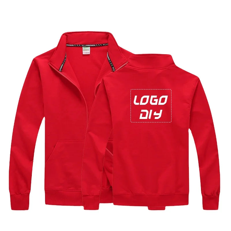 Excellent Quality Cotton Material Men's Jackets Zipper up Stand Collar Jackets Sport Baseball Jackets