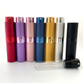 Stock 8ml Aluminium Shell Perfume Atomizer Refillable Twist-Up Open Pump Sprayer Recyclable for Perfume Spray Bottle Packaging