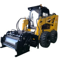Heavy Duty Mini Skid Steer Loader with Brush Grapple Stump Bucket Grapple Attachment