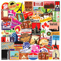 100Pcs Retro International Tourism Country Scenery Sticker Girl Student Waterproof Gloos Skateboard Luggage Stickers