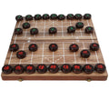 New Arrival Solid Wood Carved Birch Pattern Foldable Chinese Chess Game Board Set Educational Durable Family Fun