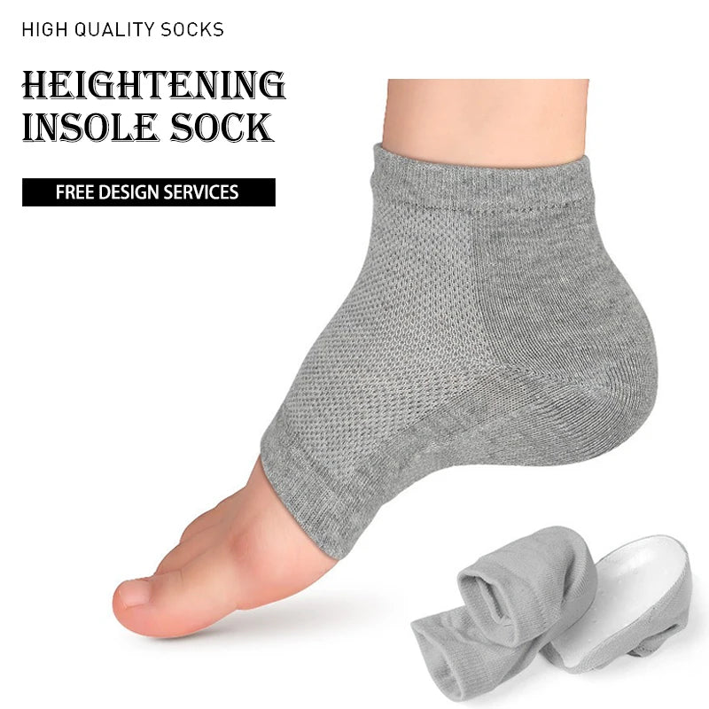 Hot Sales Height Max Socks Invisible Non-Slip Shoe Lifts Height Increase Socks Reduce Foot Pain and Correct Poor Posture