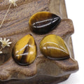 DIY Yellow Tiger Eye Natural Gemstone Cabochons