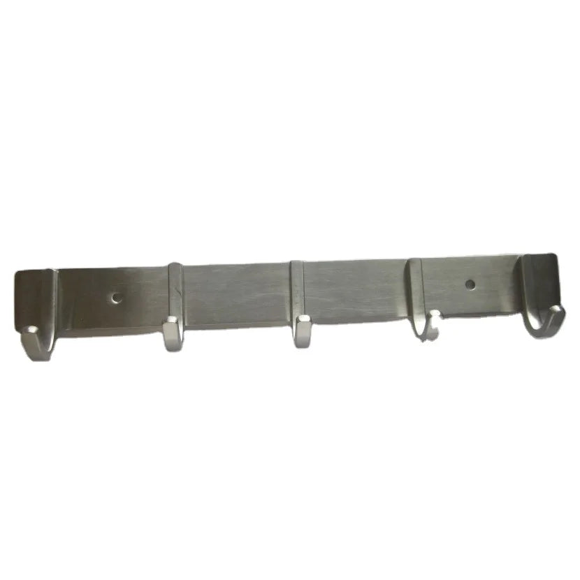 Everstrong Modern Hotel Use 5-Piece Stainless Steel 304 Robe Hooks V805 Bathroom Wall Mounted Coat Hooks with 40kg Capacity