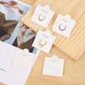 Wholesale Korean Jewelry Packaging for Ring White Card for LOGO Gold Card White Card Stock