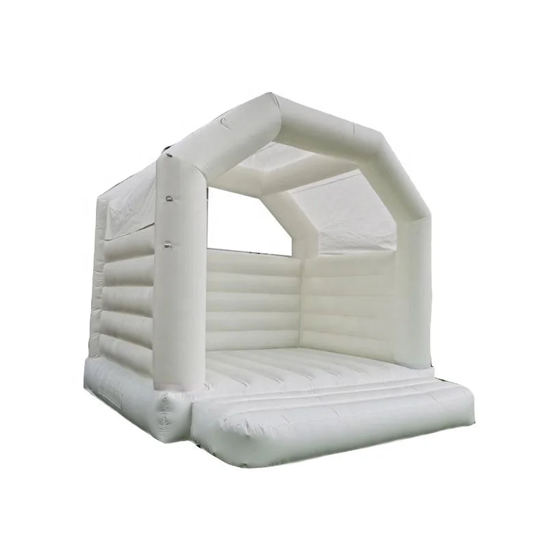 Wedding White Bounce House Castle All White Inflatable Party White Bounce House White Bouncer with Blower