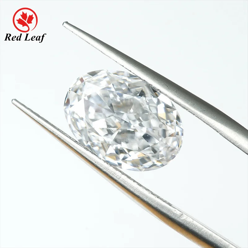 Redleaf IGI Certified 1ct 2ct 3ct Oval Cut Loose Lab Grown CVD HPHT Diamonds Wholesale VVS VS Square Lab Grown Jewelry